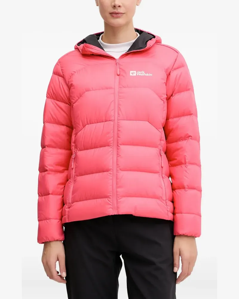 Jack Wolfskin Ather Down hooded quilted performance jacket - Rosa Rosa
