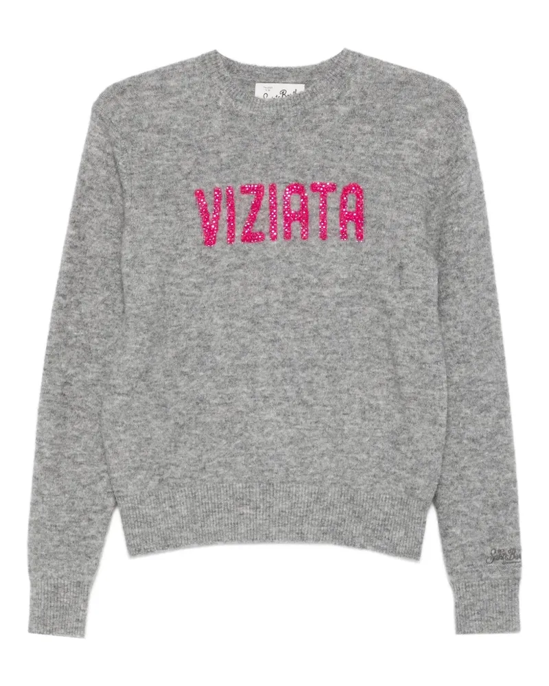 MC2 Saint Barth Verzierter Pullover - Grau Grau