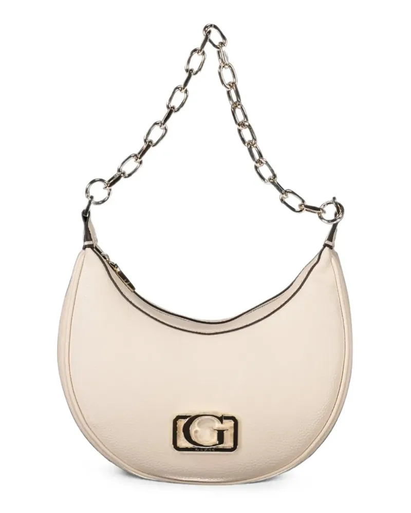 Guess logo-plaque chain-strap tote bag - Nude Nude