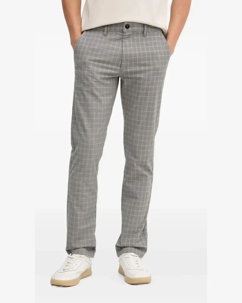 HUGO BOSS Karierte Hose - Grau Grau