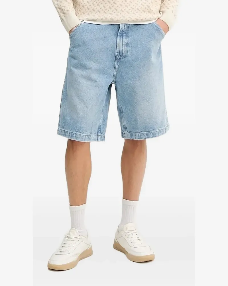 HUGO BOSS Jeans-Shorts mit eingefasster Tasche - Blau Blau