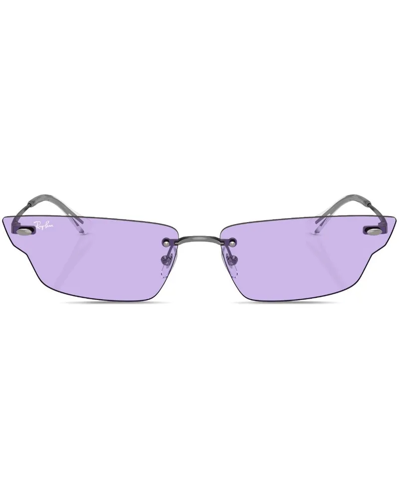 Ray Ban Rahmenlose Ahn Sonnenbrille - Grau Grau