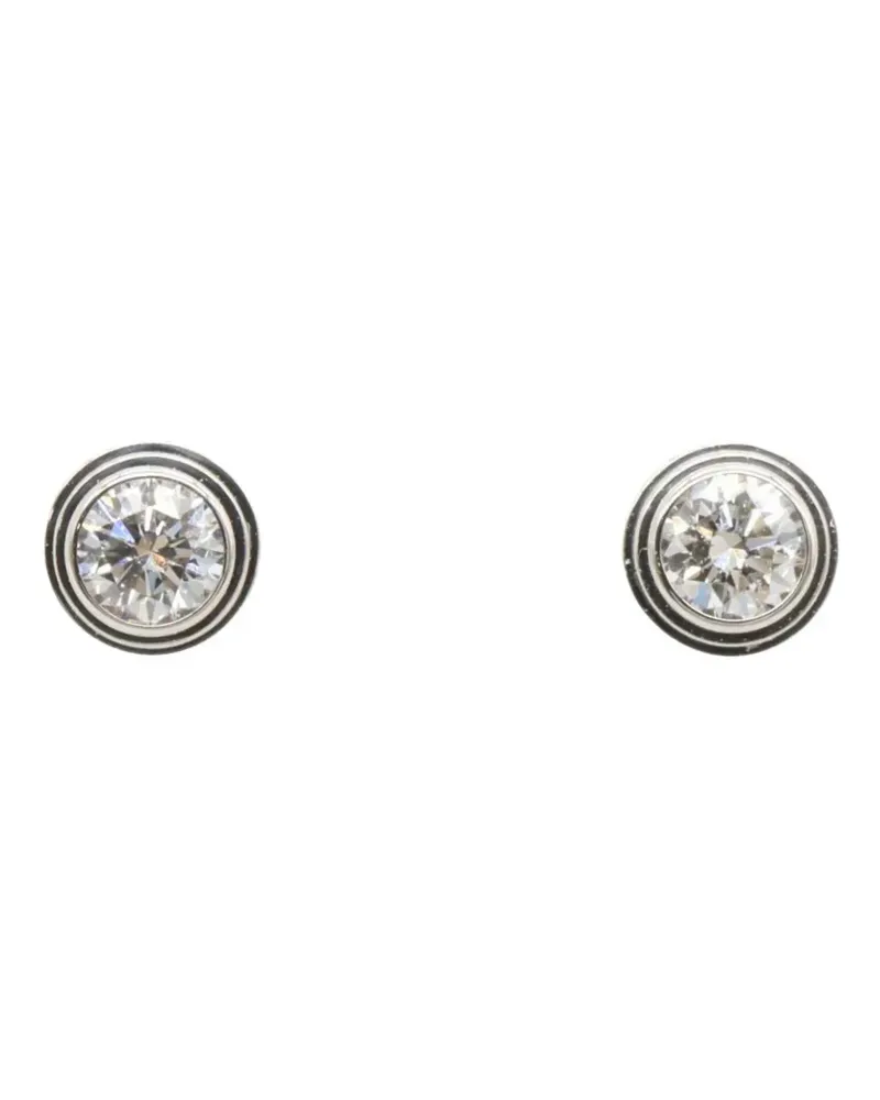 Cartier 2010s Damour Ohrringe mit Diamanten - Silber Silber