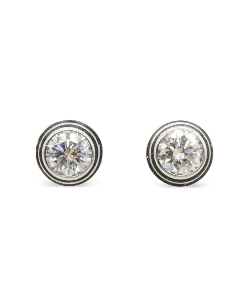 Cartier 2010s Damour Ohrringe mit Diamanten - Silber Silber
