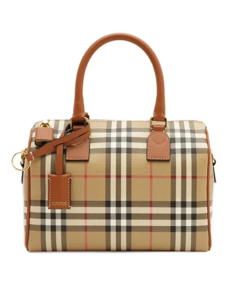 Burberry small Check bowling bag - Nude Nude