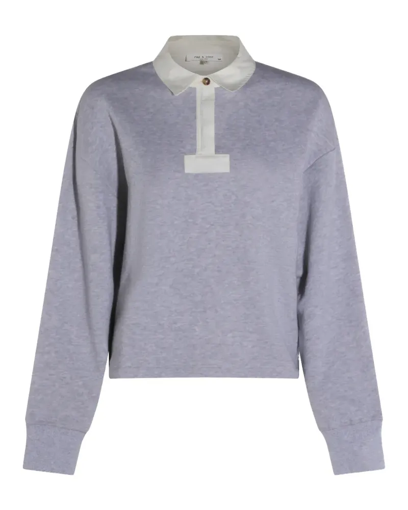 Rag & Bone Pullover mit Poloshirtkragen - Grau Grau