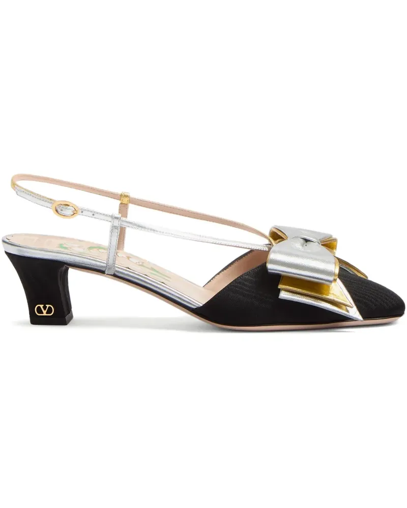 Valentino Garavani Bowow Slingback-Pumps 45mm - Schwarz Schwarz