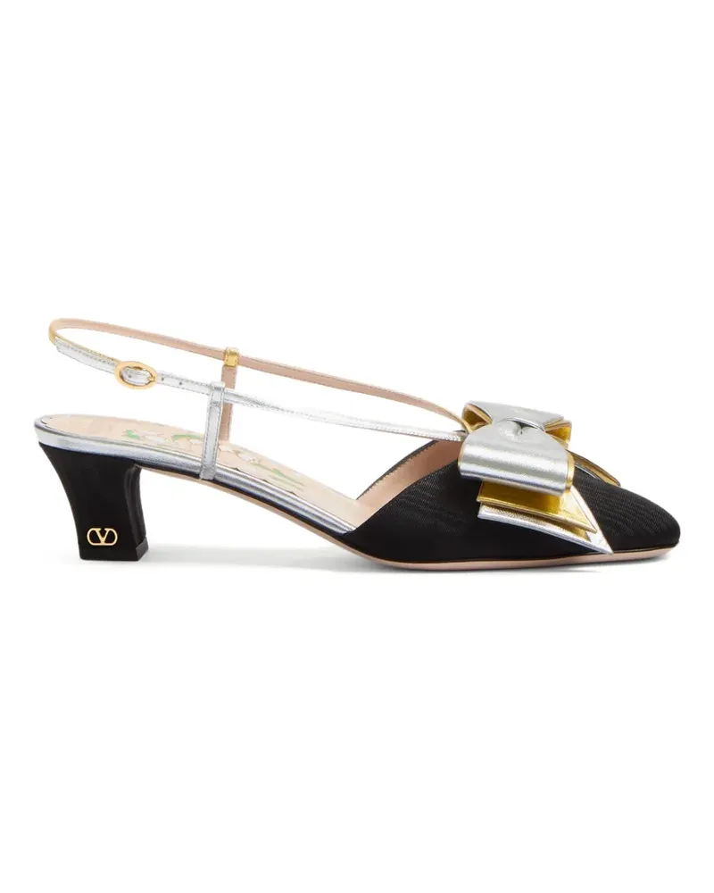 Valentino Garavani Bow Slingback-Pumps - Schwarz Schwarz