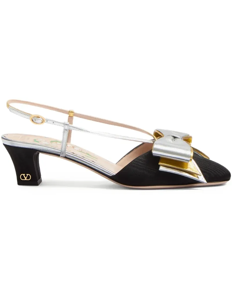 Valentino Garavani Bowow Slingback-Pumps 45mm - Schwarz Schwarz