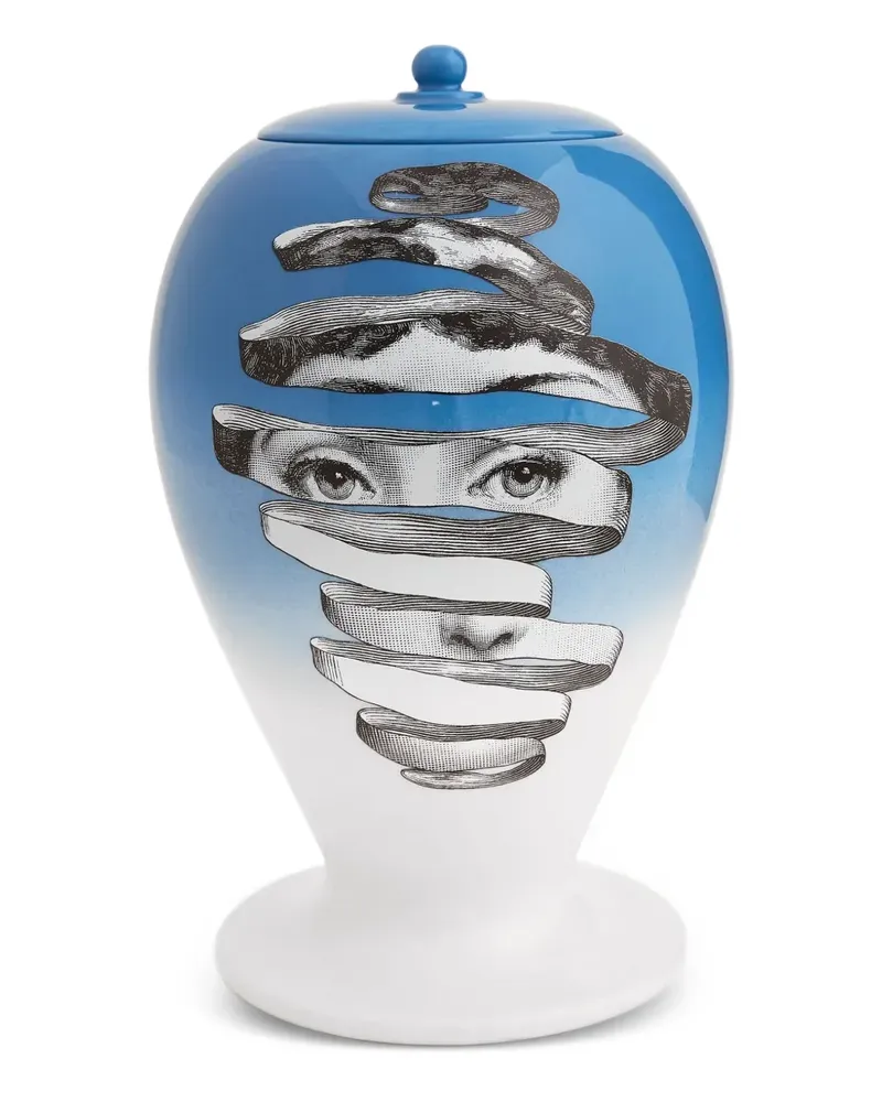 Fornasetti Schüssel aus Keramik - Blau Blau