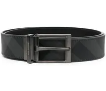 Wendbarer Gürtel mit Karo - Grau