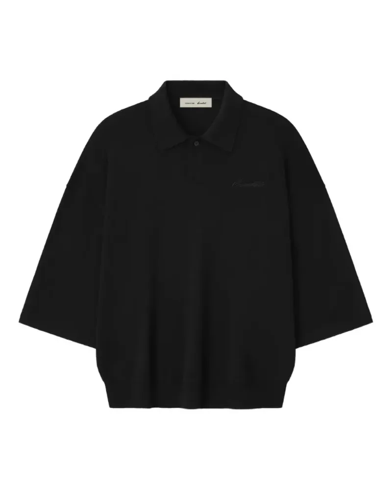 Fear of God Essentials logo-embroidered polo shirt - Schwarz Schwarz