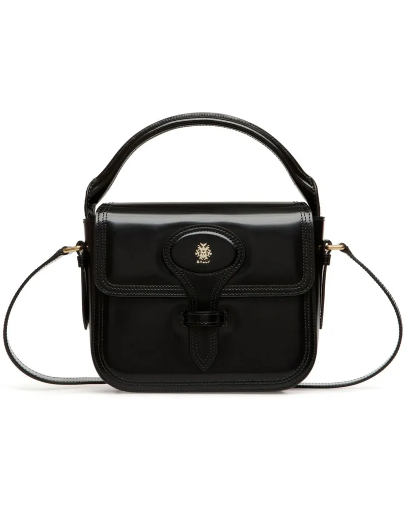 Bally Mini-Tasche mit Emblem - Schwarz Schwarz