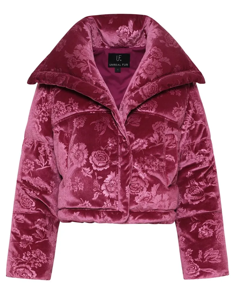 UNREAL FUR Gesteppte La Chanson Jacke - Rosa Rosa