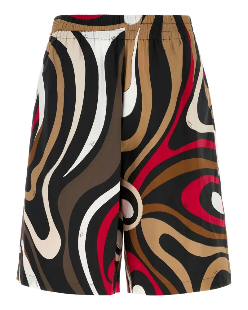 Emilio Pucci poplin-texture bermuda shorts - Schwarz Schwarz