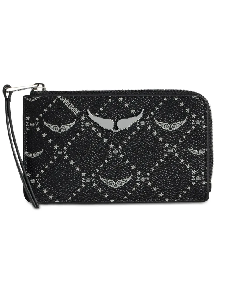 Zadig & Voltaire Kartenetui mit Monogramm - Schwarz Schwarz