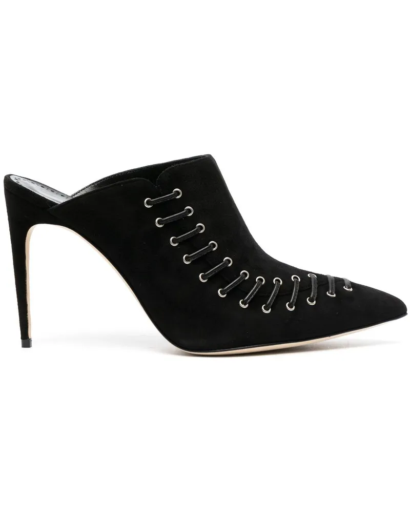 Manolo Blahnik Mules 105mm - Schwarz Schwarz