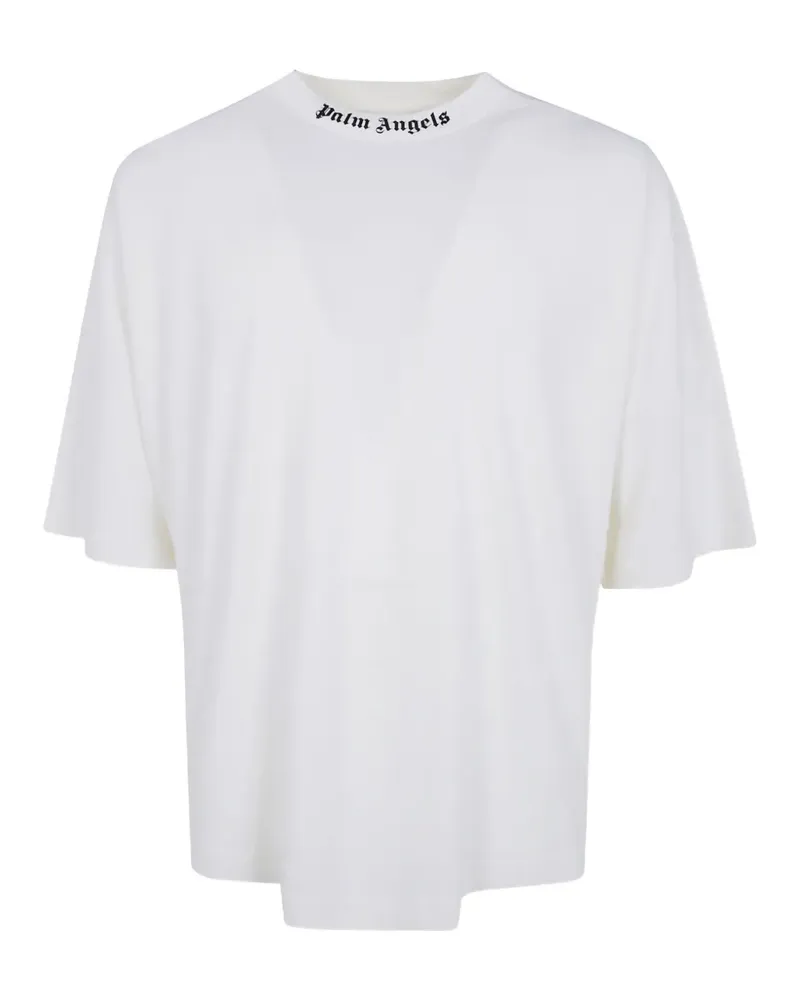 Palm Angels T-Shirt mit Logo-Print - Weiß Weiß