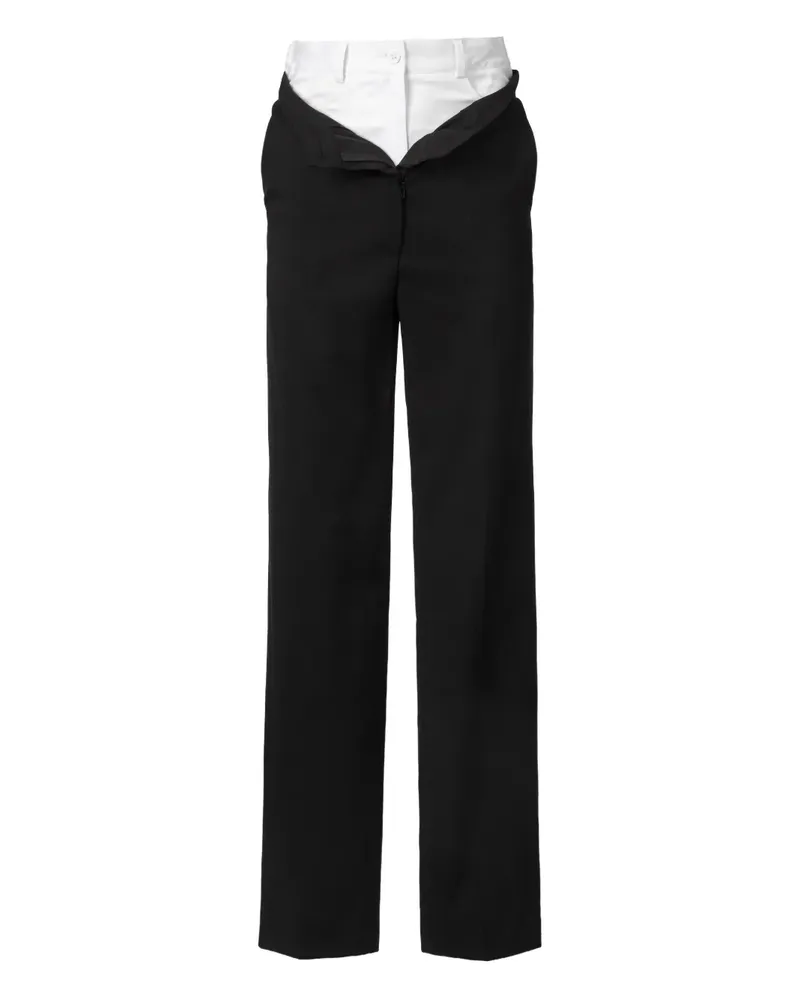 ALMAZ Hose mit doppeltem Bund - Schwarz Schwarz