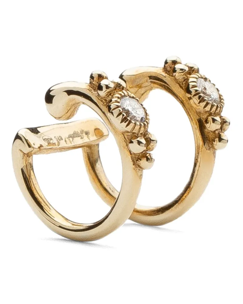 de Jaegher 18kt yellow gold Sunny Bubbles diamond earcuff Gold