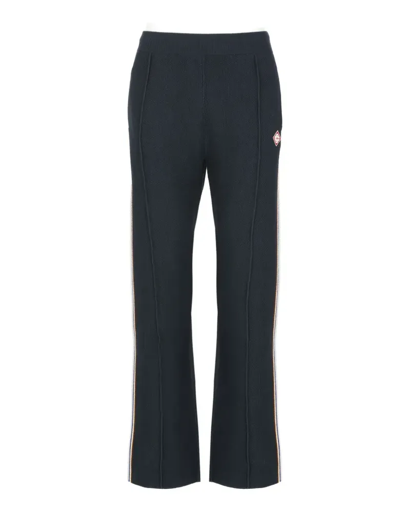 Casablanca Paris Café Culture side-stripe track pants - Blau Blau