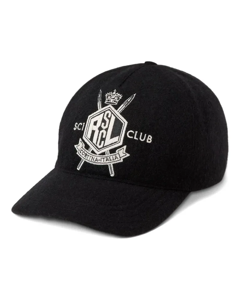Ralph Lauren Baseballkappe mit Logo-Wappen - Schwarz Schwarz