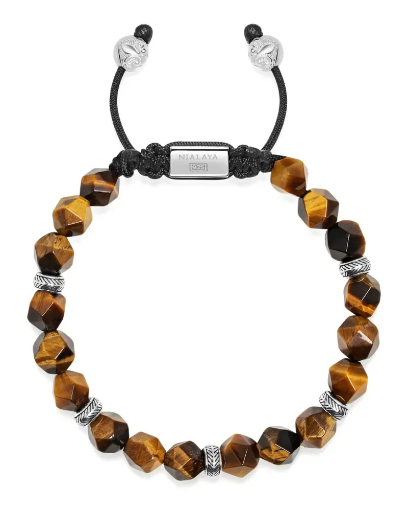 Nialaya Armband mit Perlen - Silber Silber