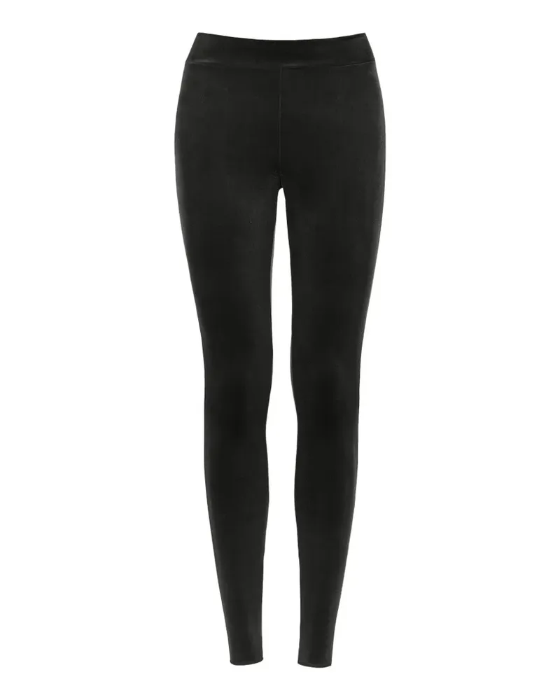 Wolford Samt-Leggings - Schwarz Schwarz