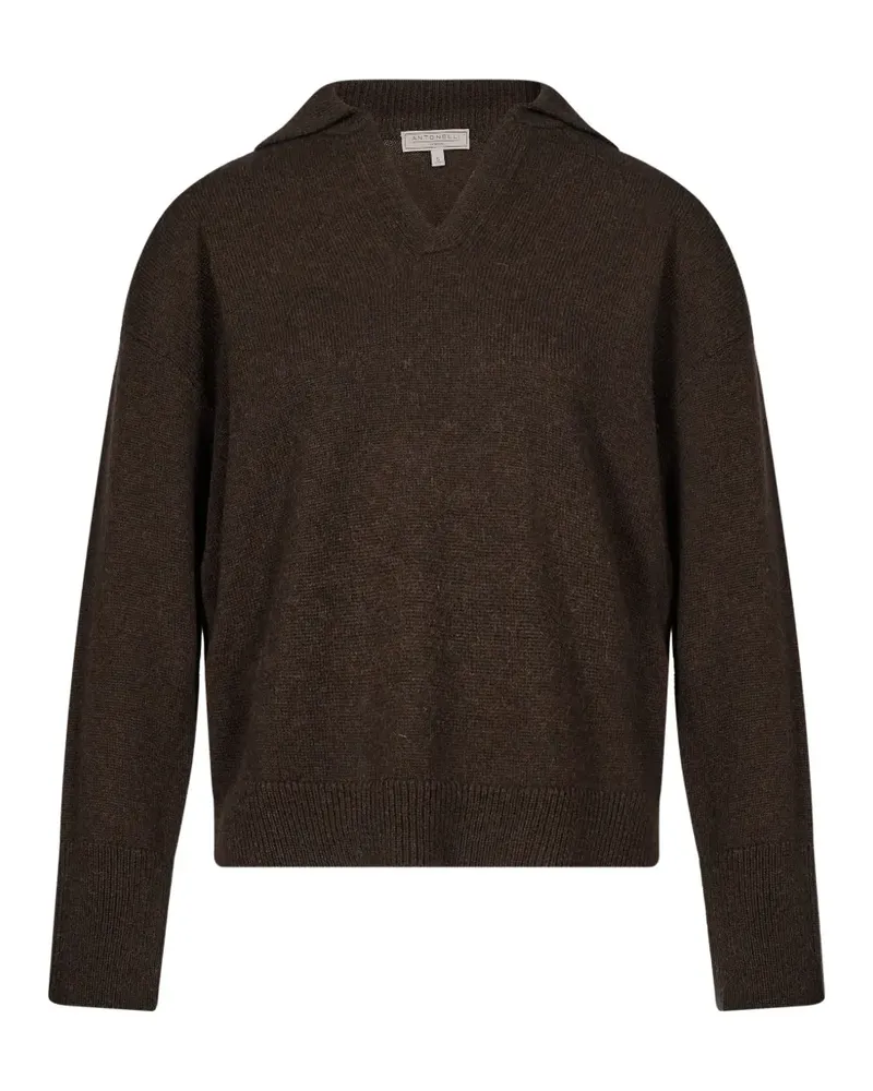 Antonelli Firenze spread-collar drop-shoulder sweater - Braun Braun
