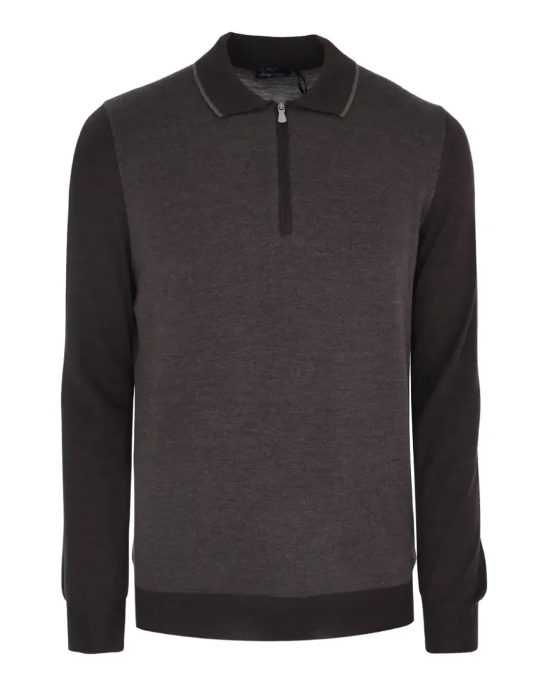 BARBA zip polo knitwear - Braun Braun