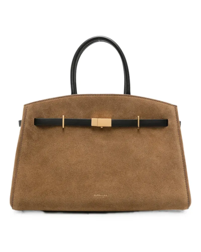 DeMELLIER midi Hudson betl-detail tote bag - Braun Braun