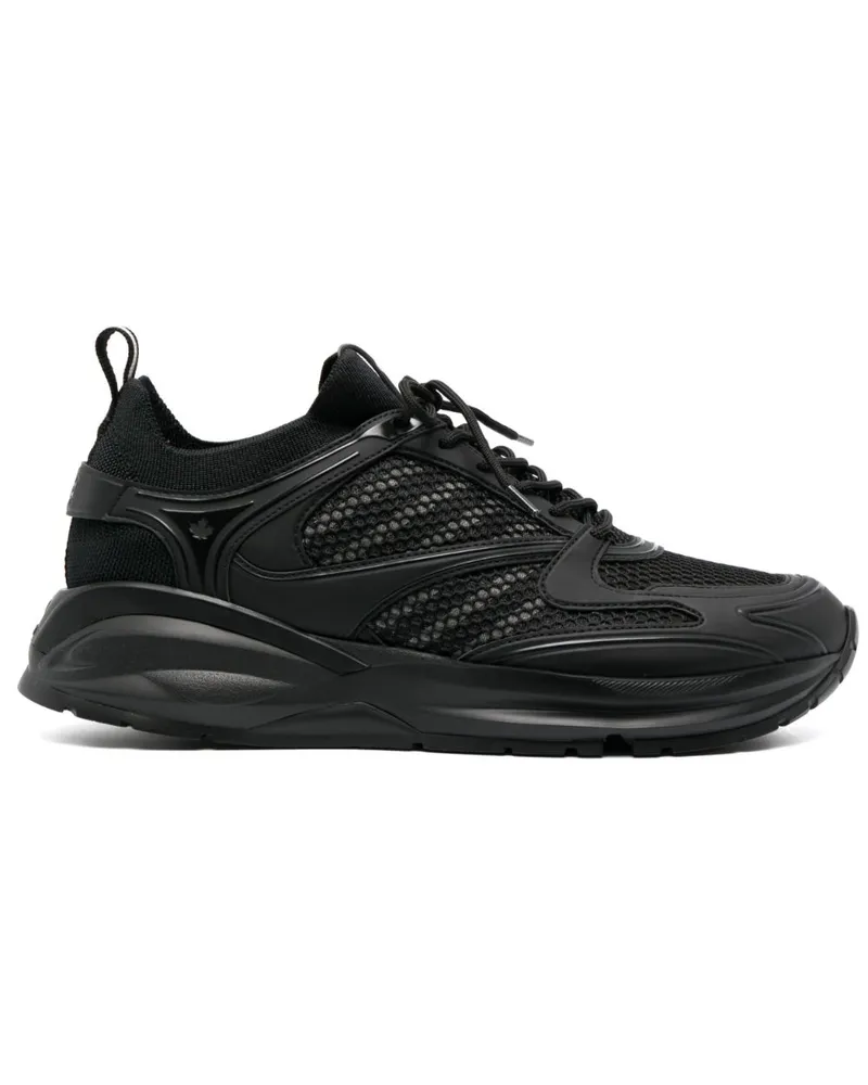 Dsquared2 x Dash Sneakers mit Kontrasteinsätzen - Schwarz Schwarz