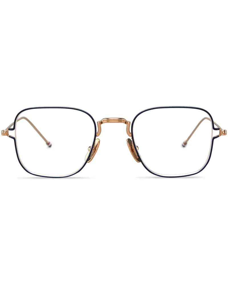 Thom Browne Brille mit eckigem Gestell - Blau Blau