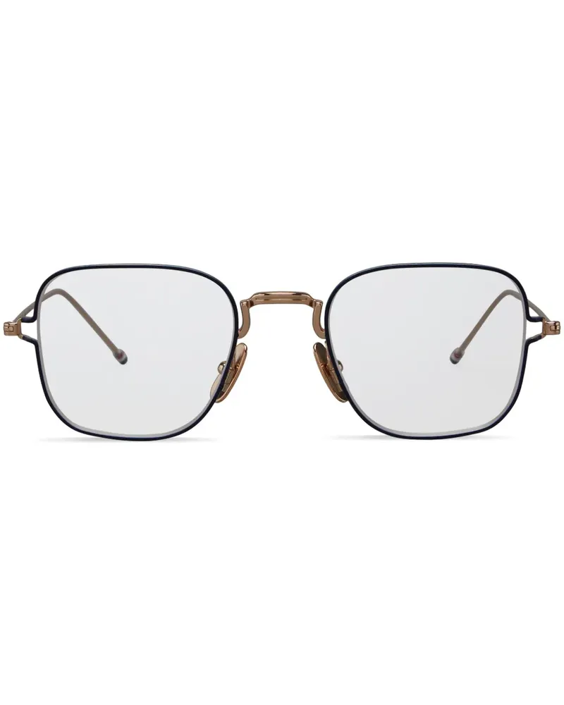 Thom Browne Brille mit eckigem Gestell - Blau Blau