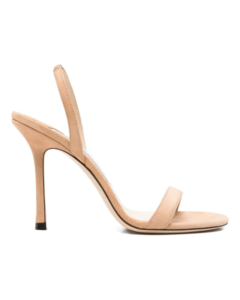 Jimmy Choo Jenn suede slingback sandals - Nude Nude