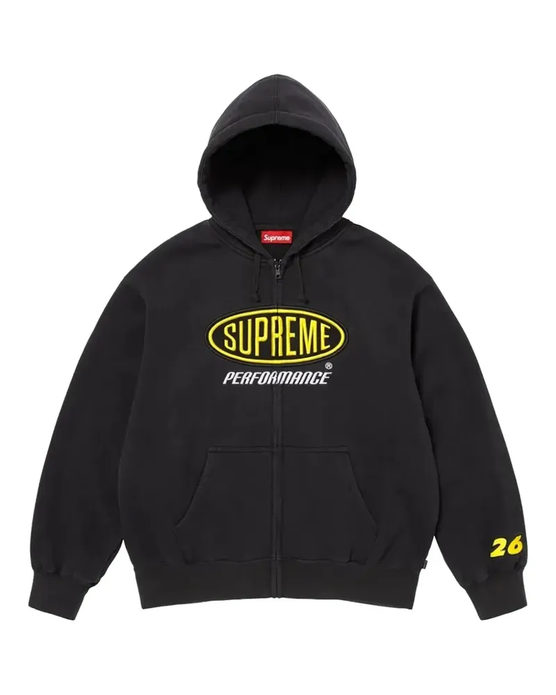 Supreme Being Performance zip-up hoodie - Schwarz Schwarz