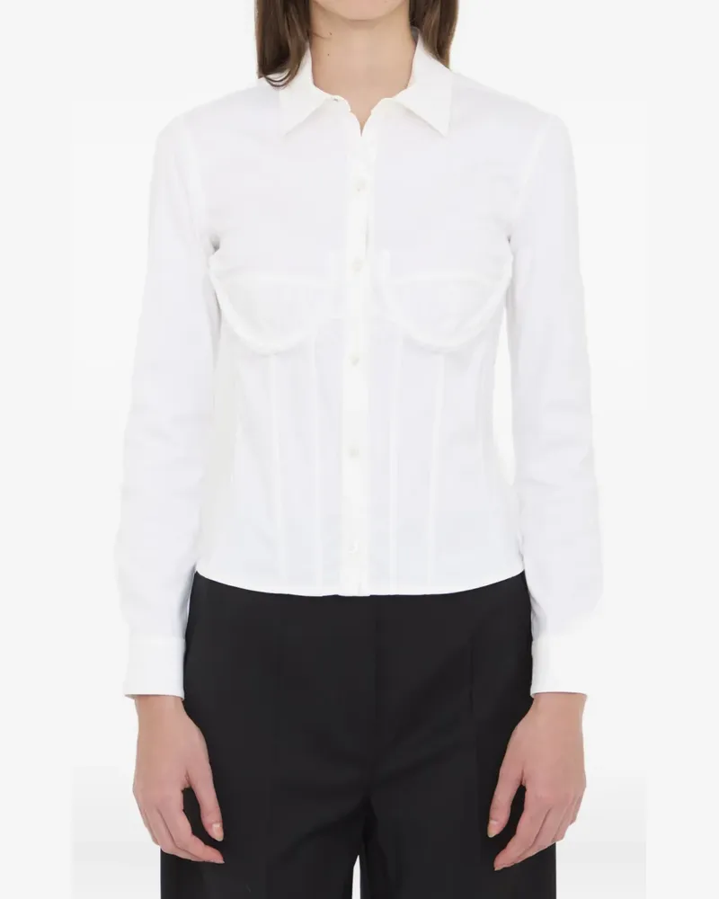 Balenciaga corset lace-up shirt - Weiß Weiß