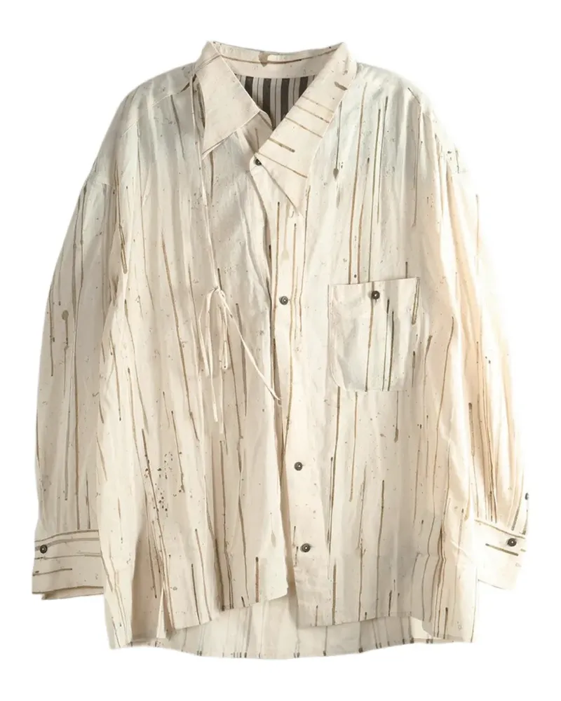 Ziggy Chen printed shirt - Weiß Weiß