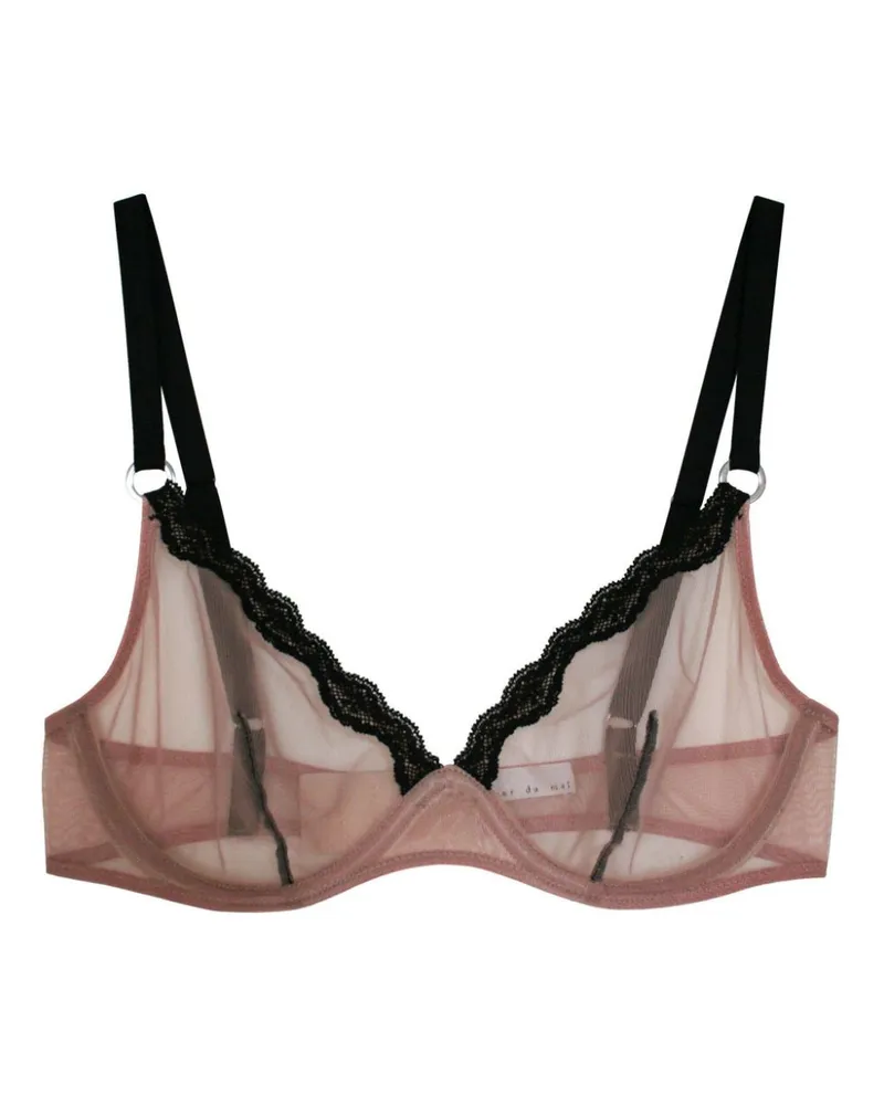 Fleur Du Mal Semi-transparenter BH - Nude Nude