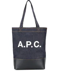 A.P.C. Jeans-Shopper mit Logo Blau