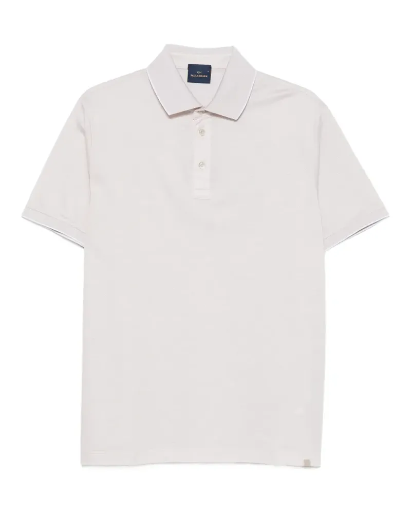 Paul & Shark contrast-trim short-sleeve polo shirt - Nude Nude