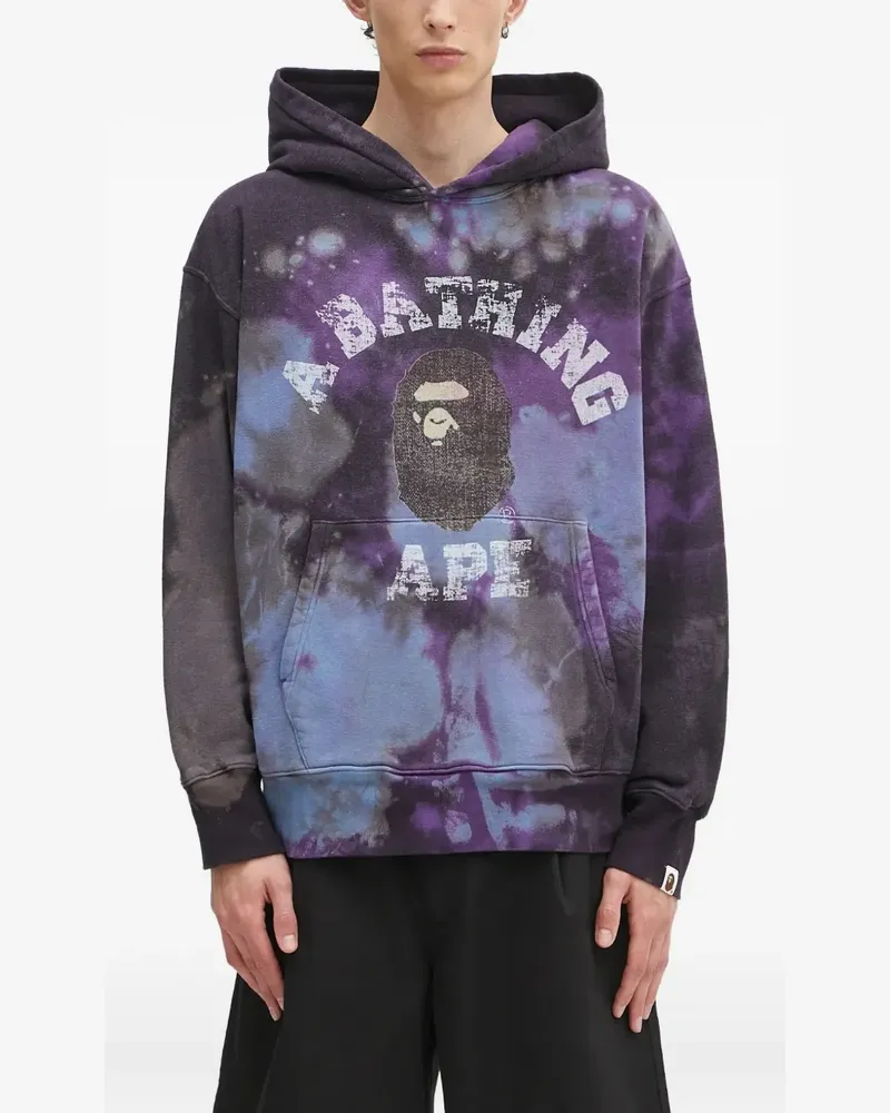 BAPE Hoodie mit Batik-Print - Schwarz Schwarz