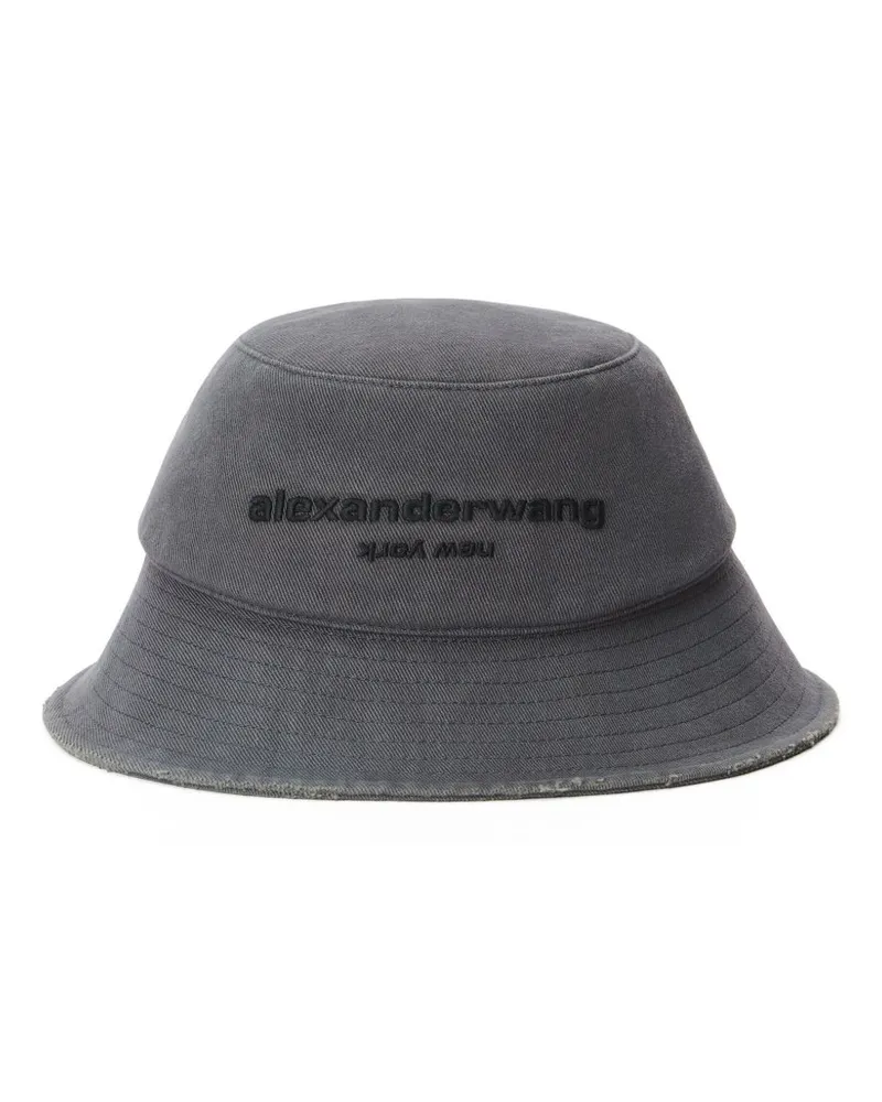 Alexander Wang Fischerhut im Distressed-Look - Grau Grau