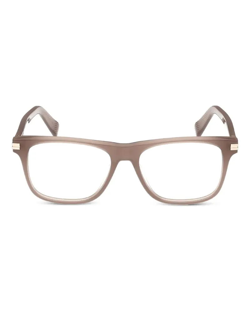 Ermenegildo Zegna Brille mit eckigem Gestell - Braun Braun