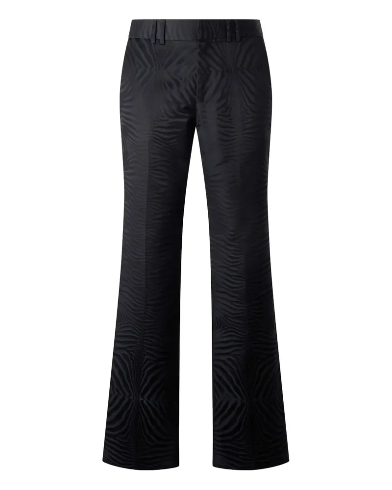 Roberto Cavalli Hose mit Tiger-Print - Schwarz Schwarz