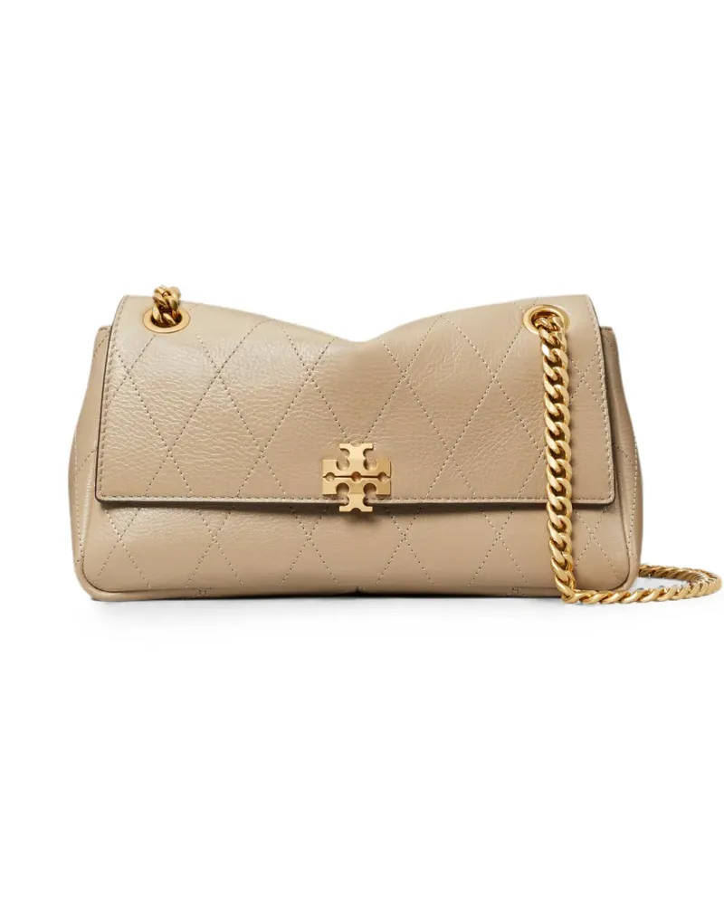 Tory Burch small Charlie quilted shoulder bag - Nude Nude
