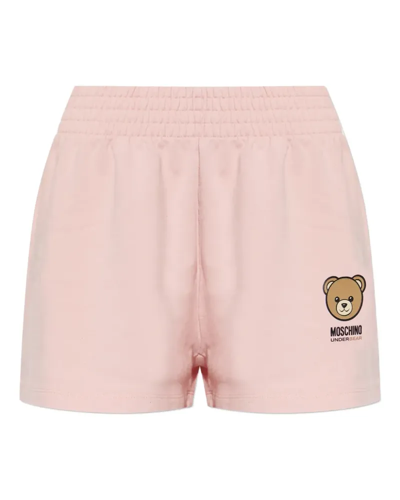 Moschino logo-print shorts - Rosa Rosa