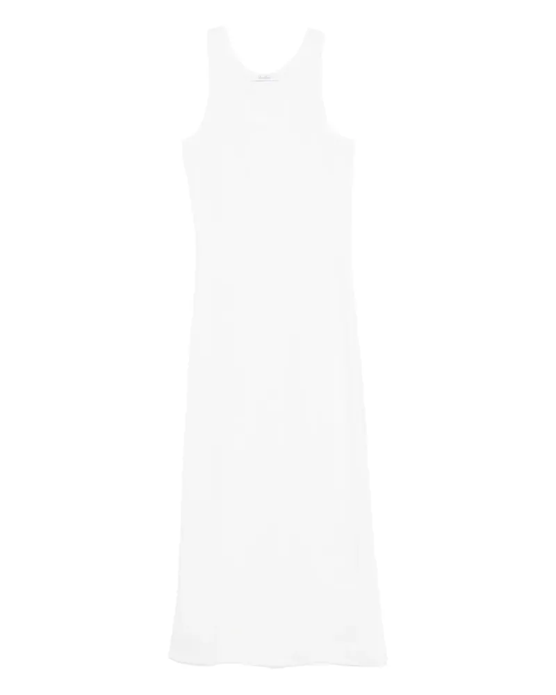 Max Mara Ärmelloses Midikleid - Weiß Weiß