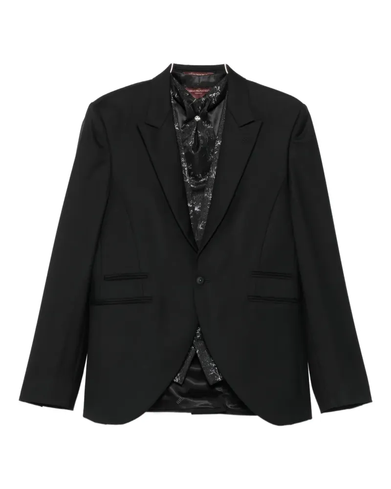 Carlo Pignatelli floral-jacquard suits - Schwarz Schwarz