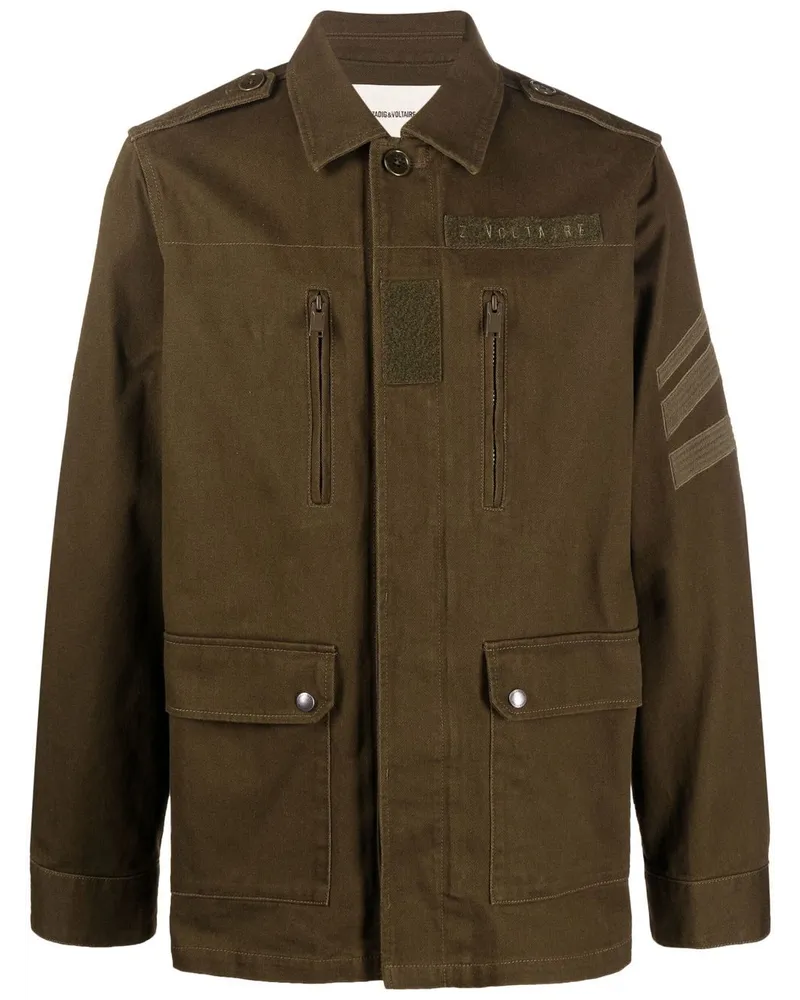 Zadig & Voltaire Kido Jacke mit aufgesetzten Taschen - Grün Grün